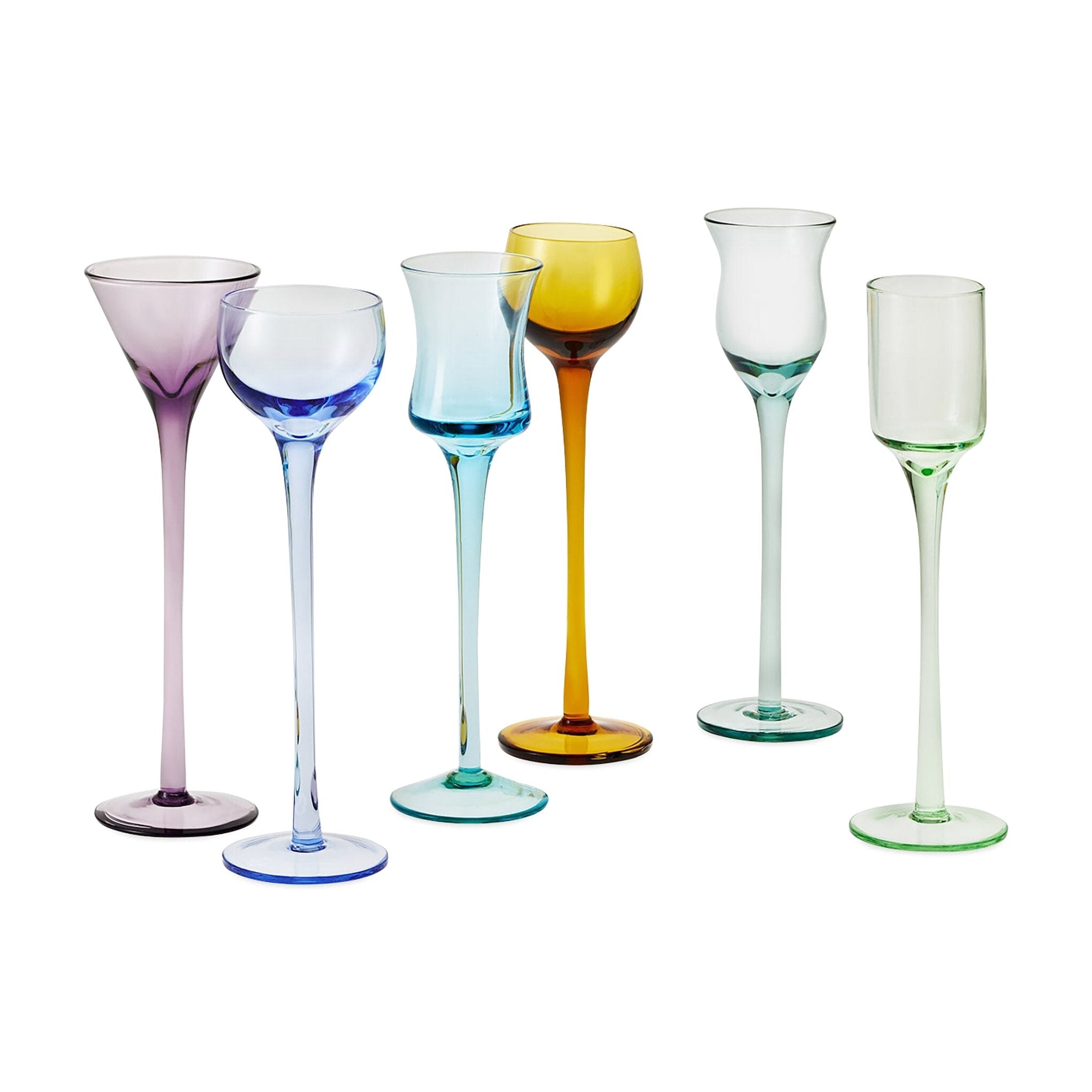 Long Stem Cordial Glass Set – 6 Piece