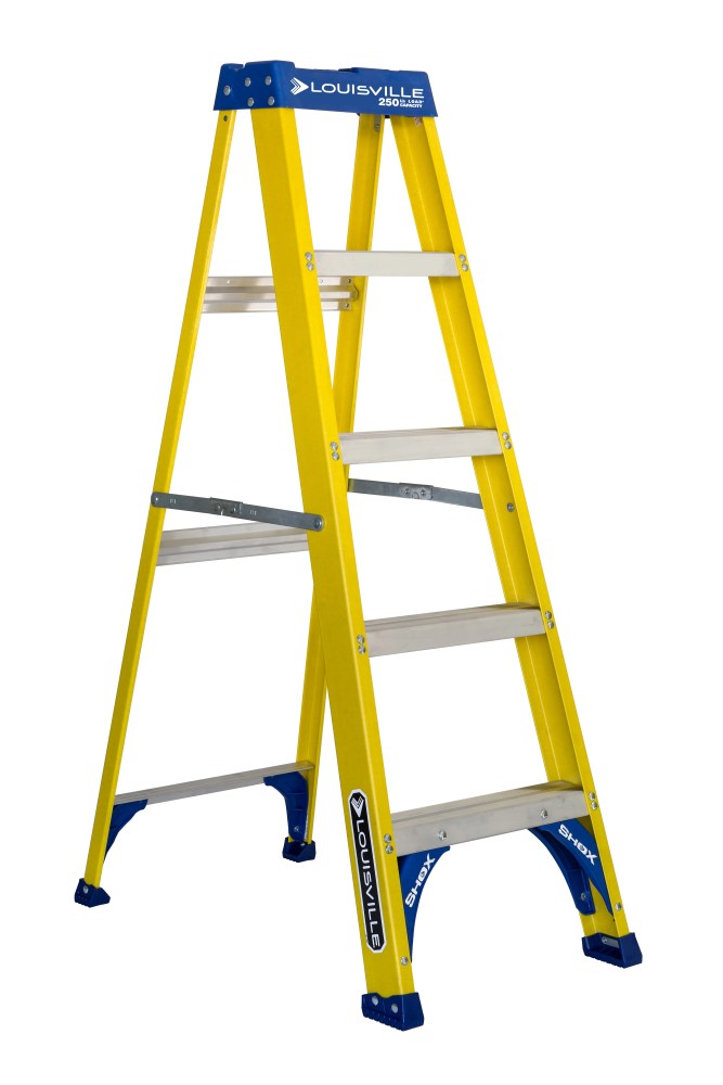 Louisville Ladder 5-Foot Fiberglass Step Ladder, 250-Pound Load Capacity, Type I – FS2005