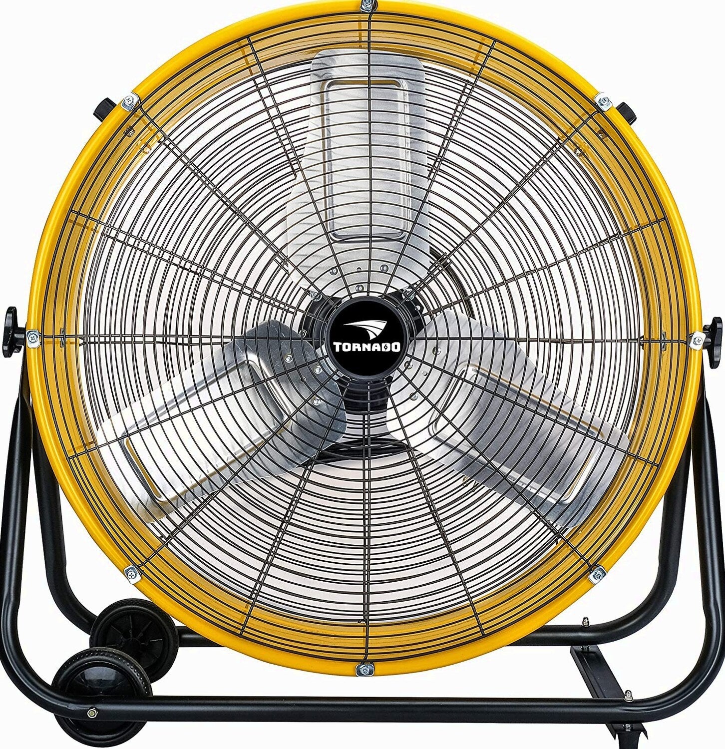 Tornado 24 Inch High Velocity 3 Speed Drum Air Circulator Fan, Yellow – HI-FAN-DRUM24-1P