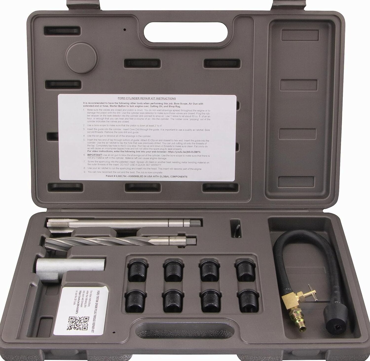 Cal-Van Tools Ford Triton Two Valve Spark Plug Thread Repair Kit – 38900