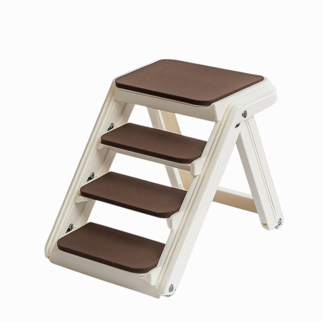 Varyx Foldable Pet Stairs For High Beds, 24 in H x 15 in W, 120 lbs, Cream