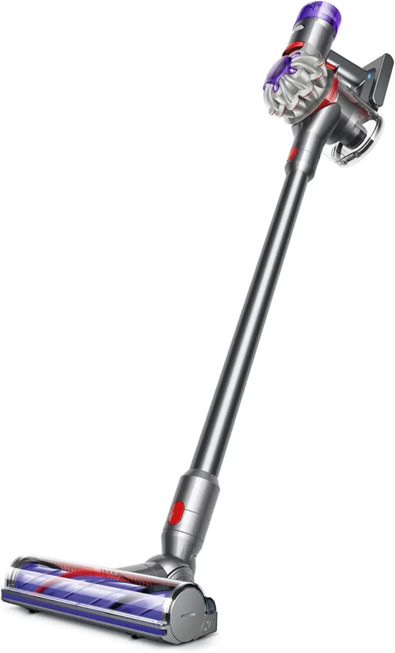 Dyson V8 Cordless Bagless Stick Vacuum Cleaner, Silver/Nickel – SV25