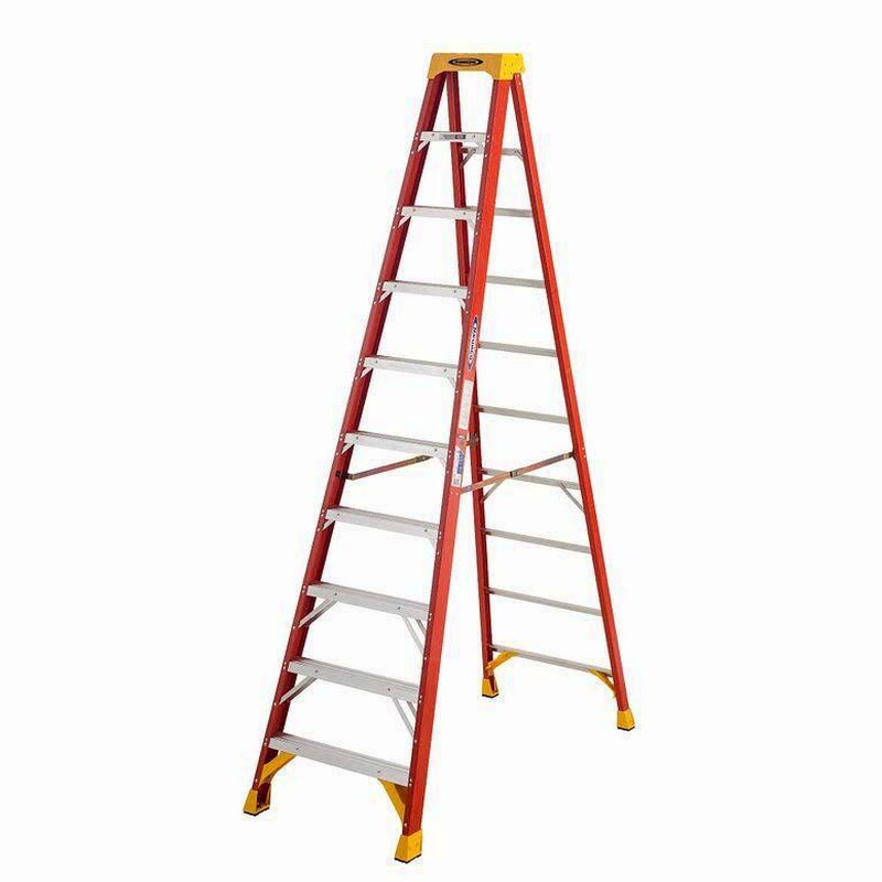 Fiberglass Step Ladder, 10 ft, 300 lb – 6210