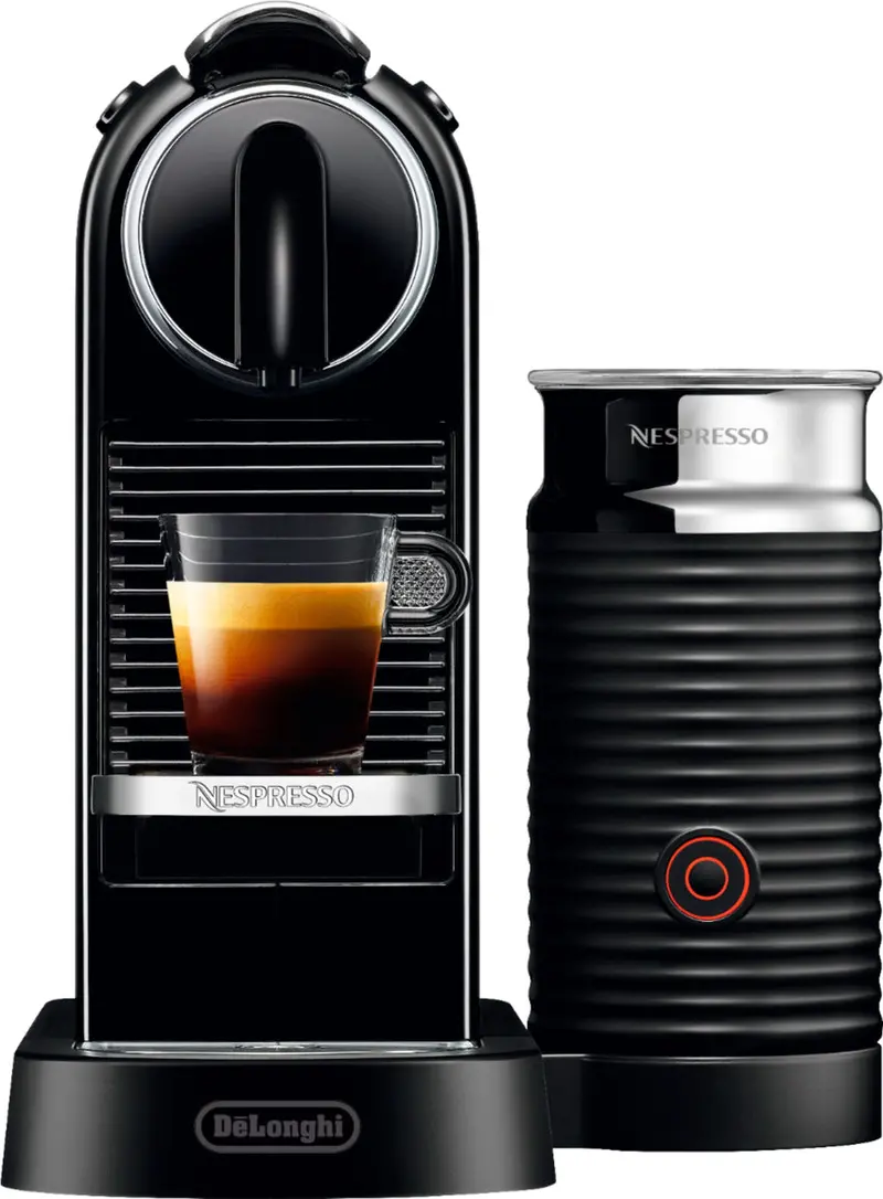 De’Longhi Nespresso Citiz Espresso Machine With Milk Frother, Black – CitiZ & Milk