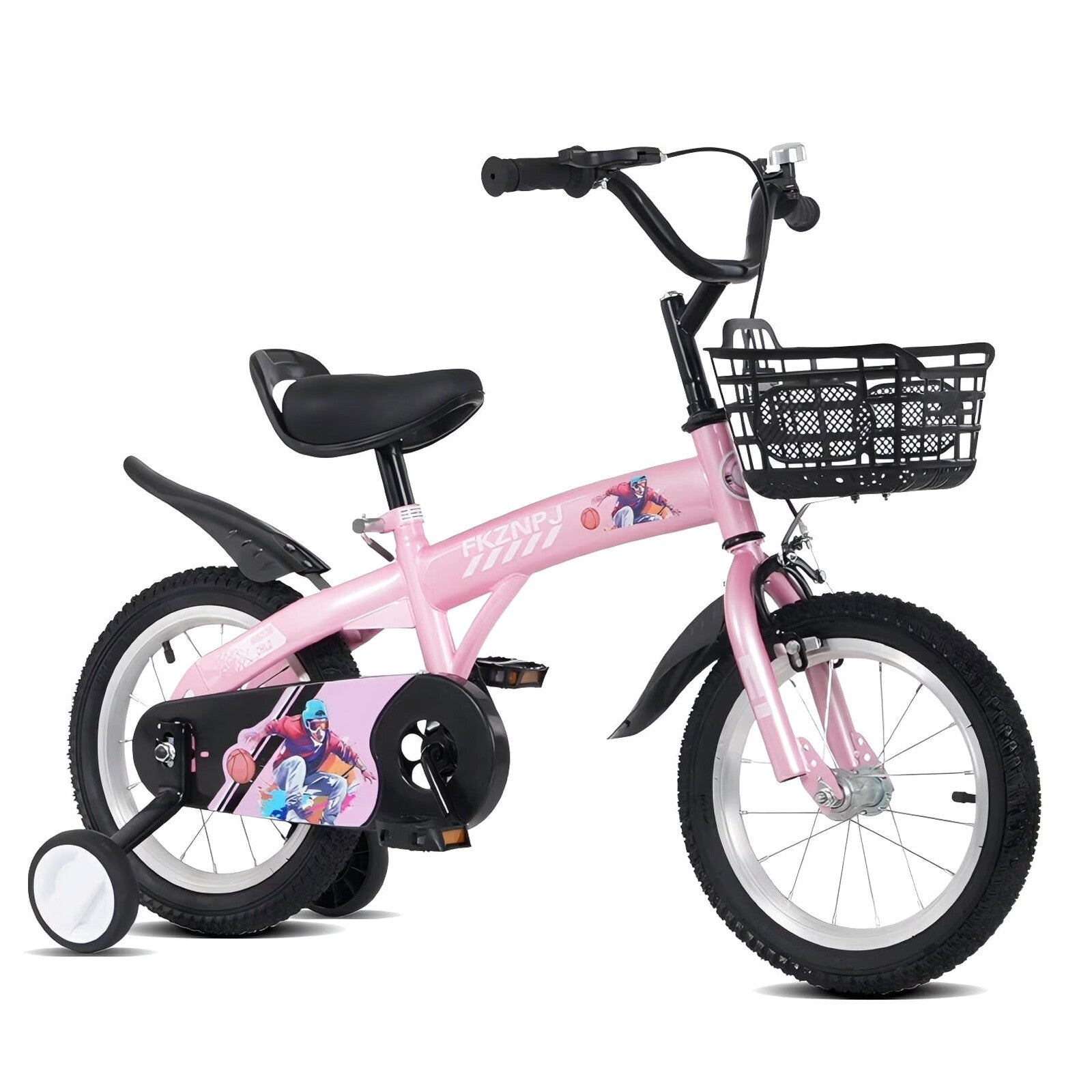 Baprem Girls’ Bicycle, 18 Inch, Pink – Single Speed