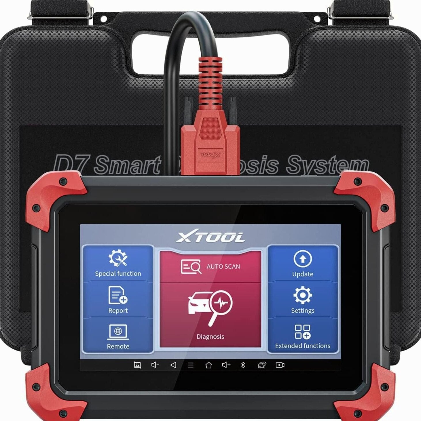 XTOOL Bidirectional Automotive Diagnostic Scanner With ECU Coding, Active Tests, Android 10 – D7