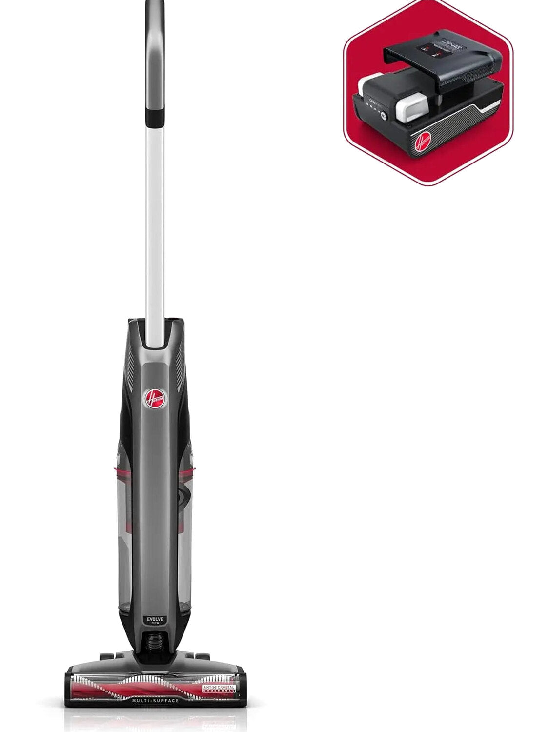 Hoover ONEPWR Evolve Pet Cordless Upright Vacuum Cleaner, Black – BH53422V