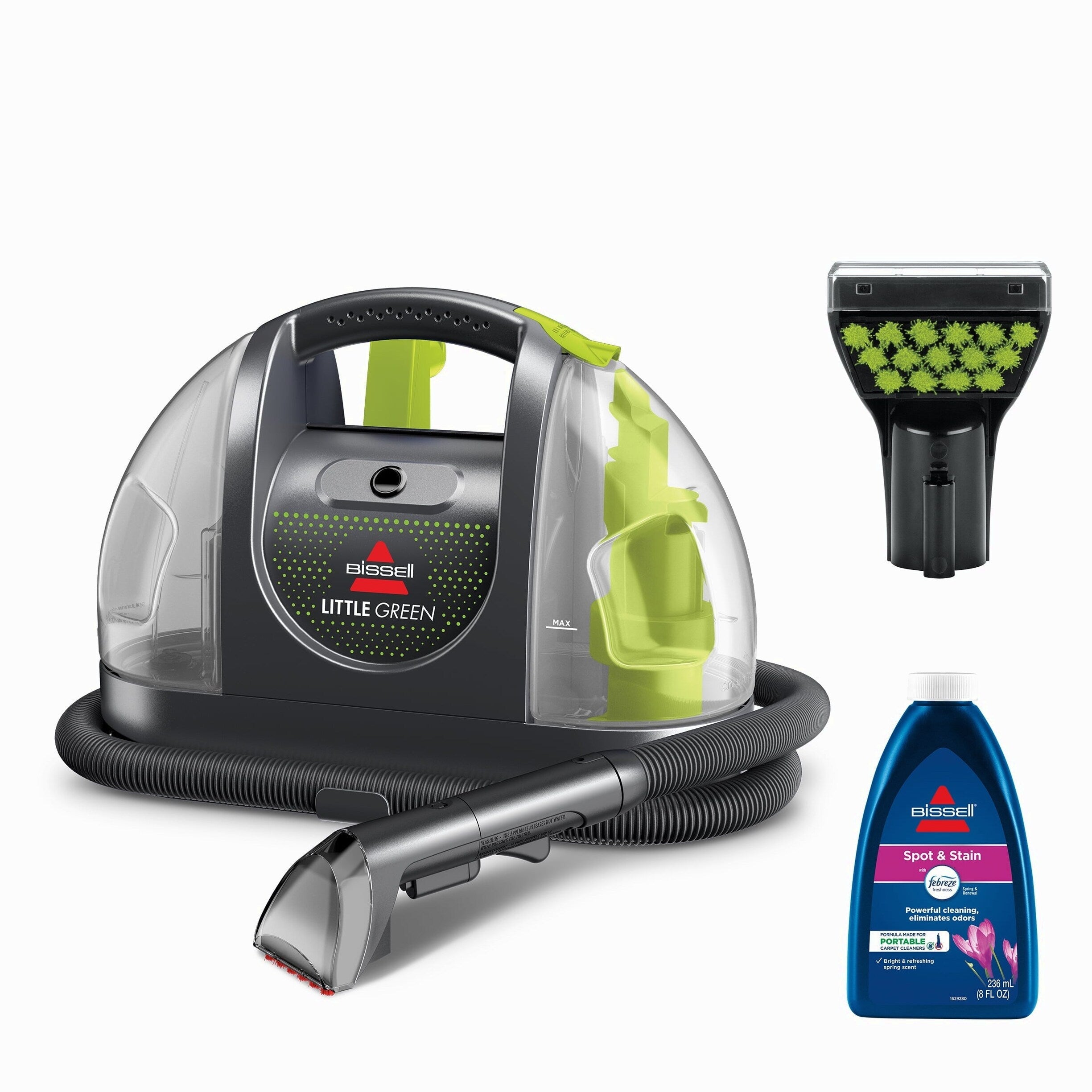 BISSELL Little Green Portable Carpet And Upholstery Cleaner – Strong Suction, 48 oz Tank