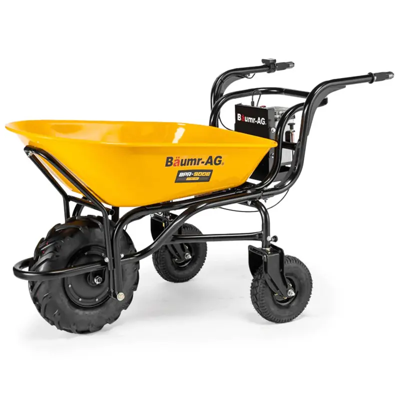 BAUMR-AG Motorized Wheelbarrow, 40V 100L 3-Wheel 260kg Load Capacity – BPR-900E
